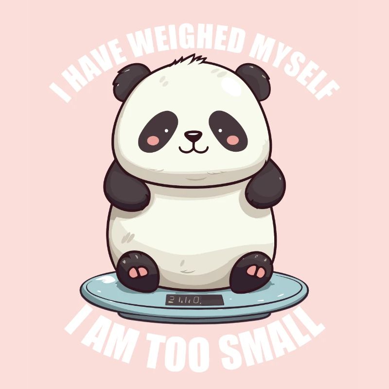 I've weighed myself too little panda
