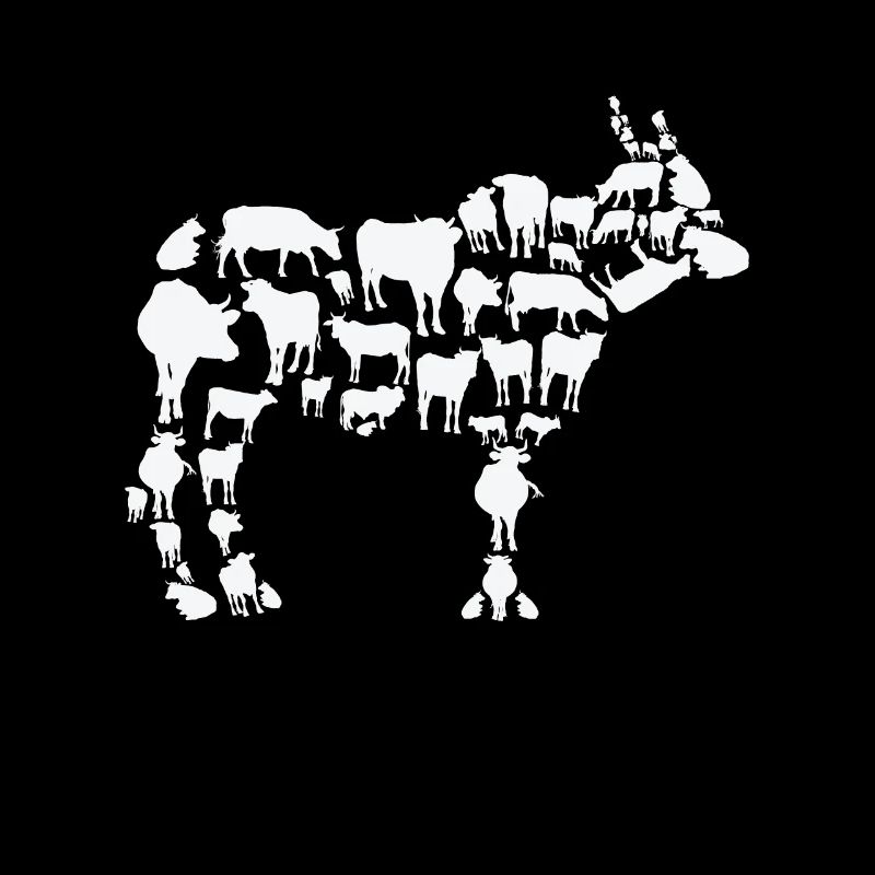 Vache Agriculteur Élevage De Vache Silhouette