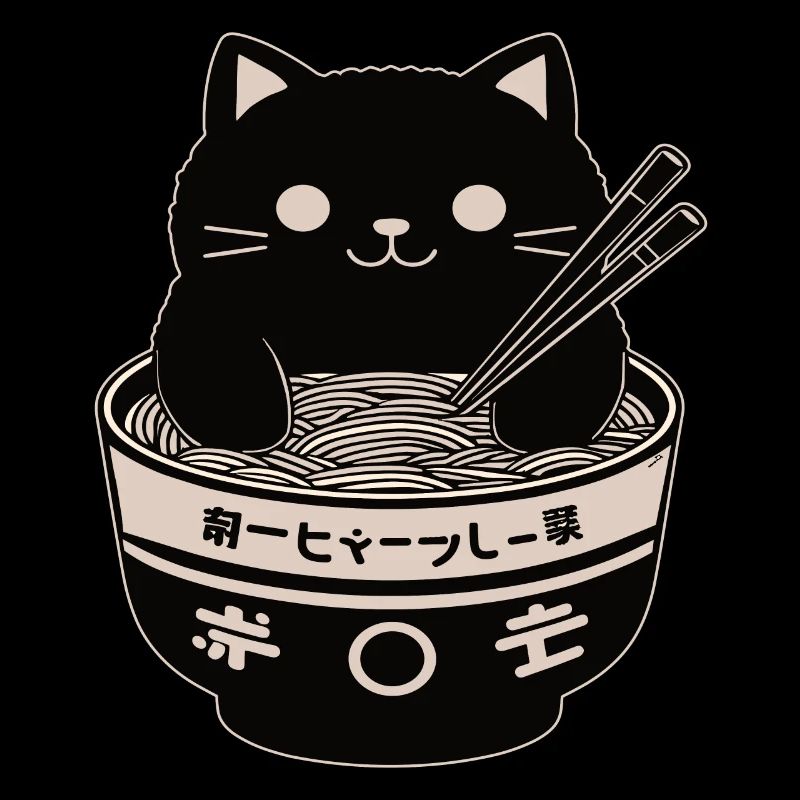 Ramen Powered Cat , classique