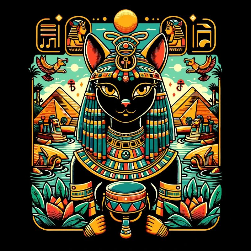 Bastet Déesse égyptienne Égypte Pyramide Égypte