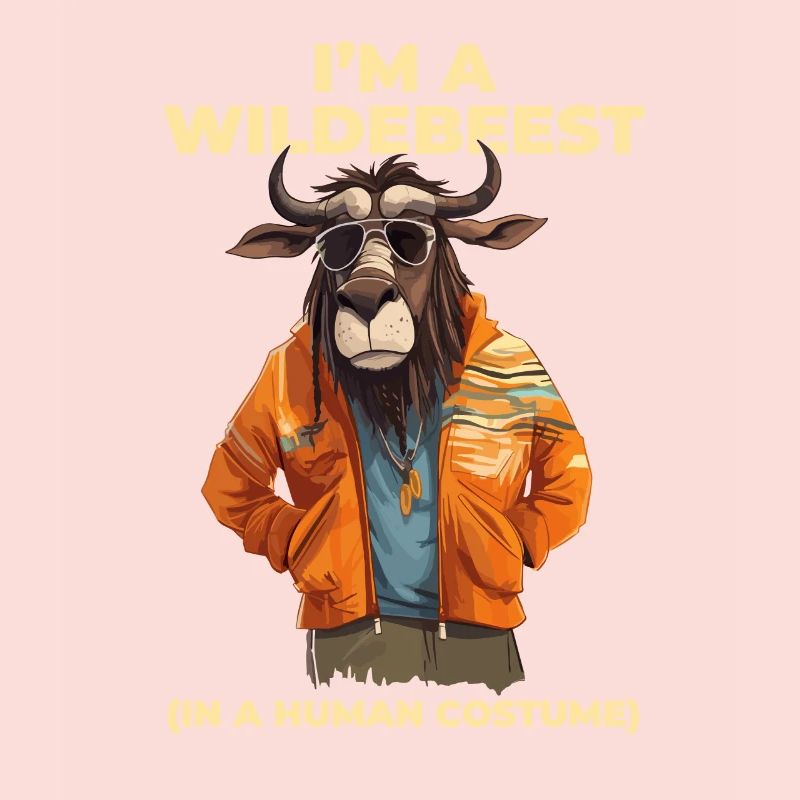 Ich Bin Ein Gnu Witziges Halloween Kostüm Gnu