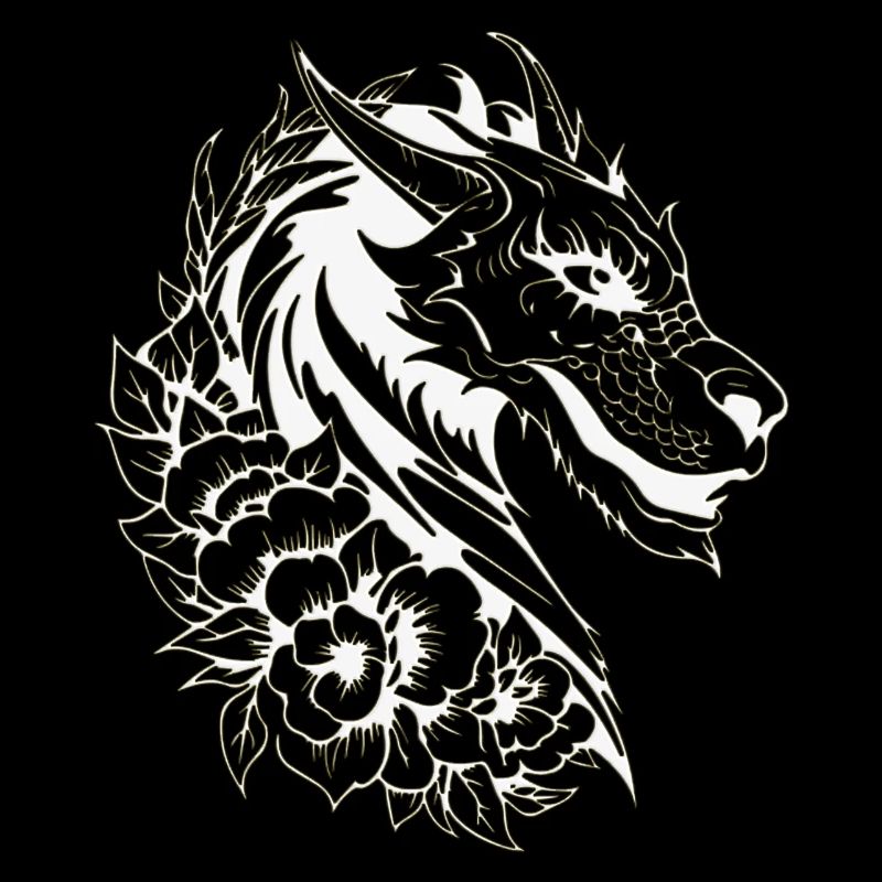 Fantasy Drache Anime Drachenkopf Mythisches Reptil