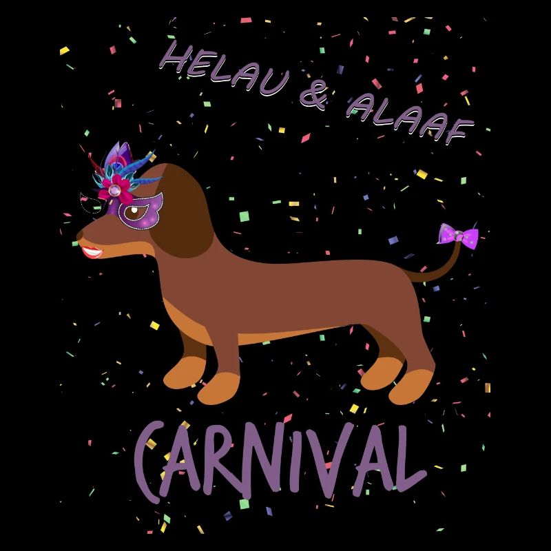 Dame, Teckel, Carnaval, Fasching, Helau, Alaaf