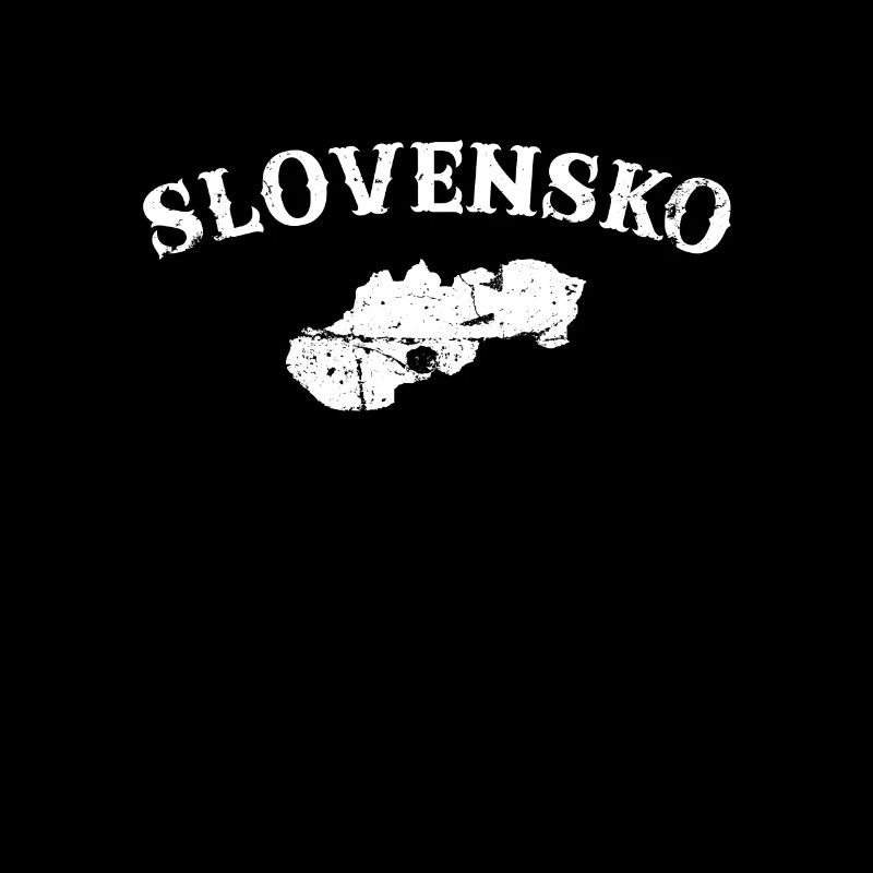 Slovensko Vintage Slovak Map Slovak