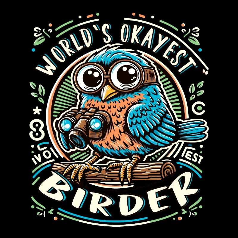 World's Best Okay Birder Birdwatching