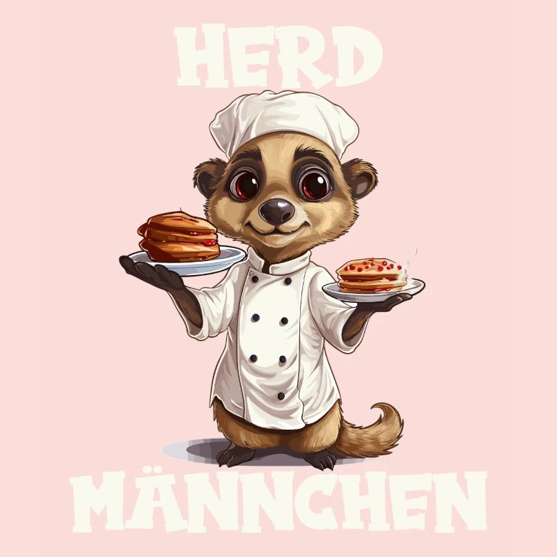 Erdmännchen kochen Koch Kochmütze Herdmännchen