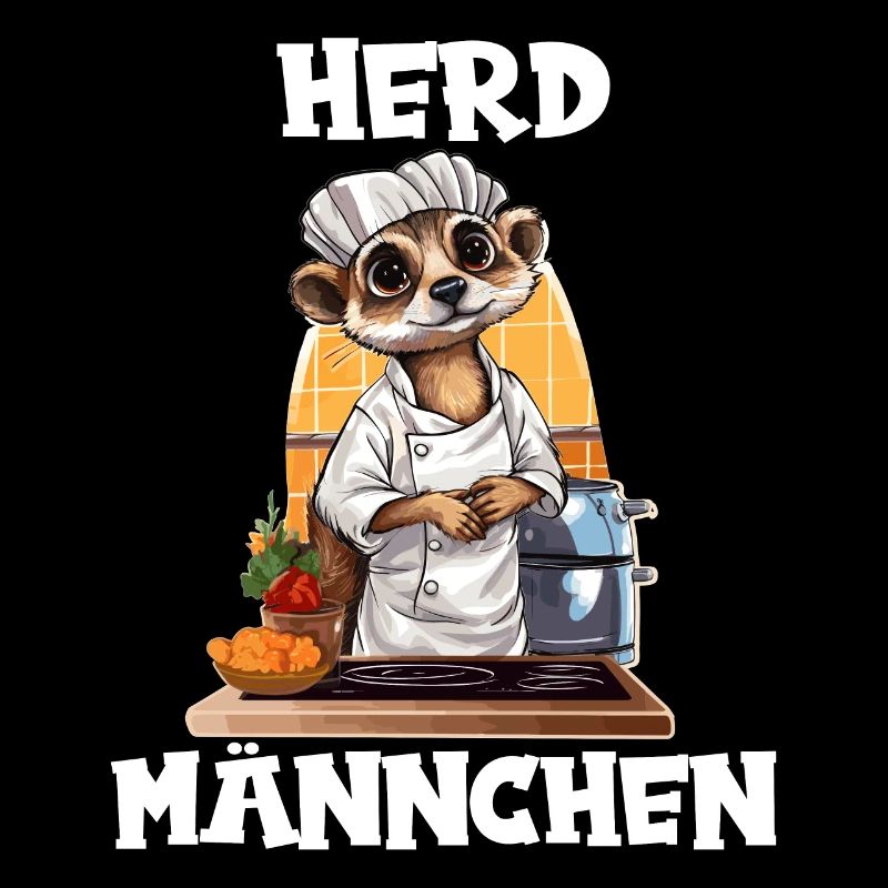 Erdmännchen kochen Koch Kochmütze Herdmännchen