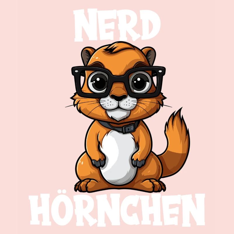 Nerdhörnchen Junge Jungen Erdhörnchen Nerdy Nerd