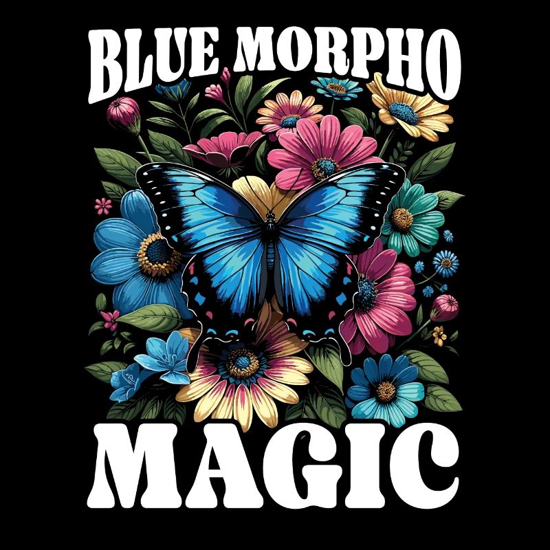 Papillon amoureux insecte insecte bleu Morpho papillon