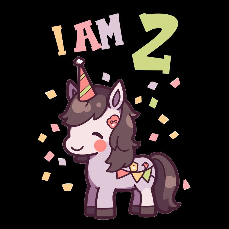 Ich bin 2 Jahre alt Pferde Pferd 2. Geburtstag