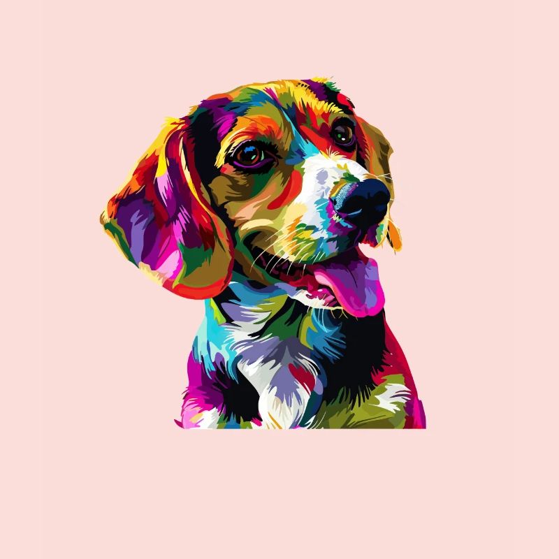 beagle Colorful beagle