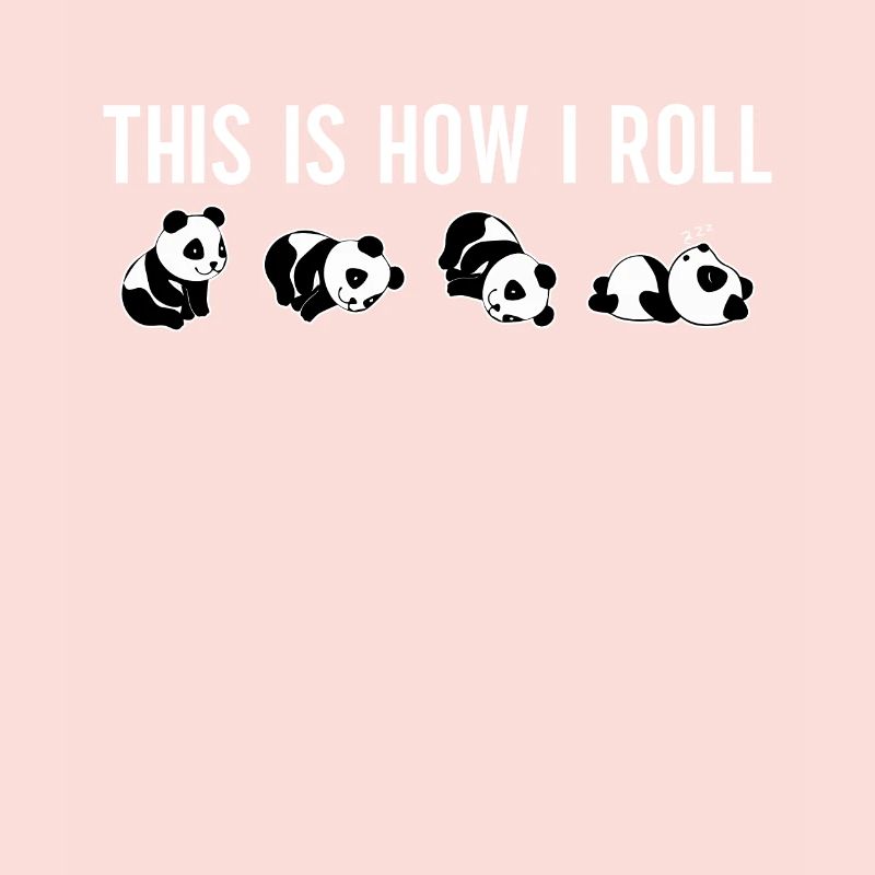 C'est comme ça que je roule un joli panda ours