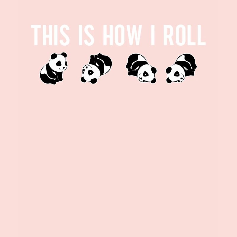 C'est comme ça que je roule un joli panda ours