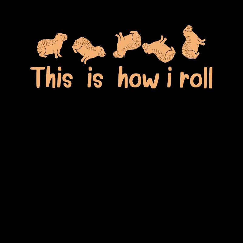 C'est comme ça que je roule un joli capybara