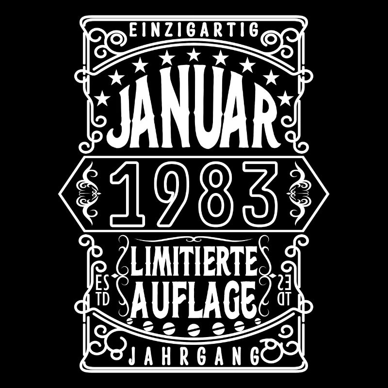 Geburtstag Januar 1983, Geschenk Januar 1983.