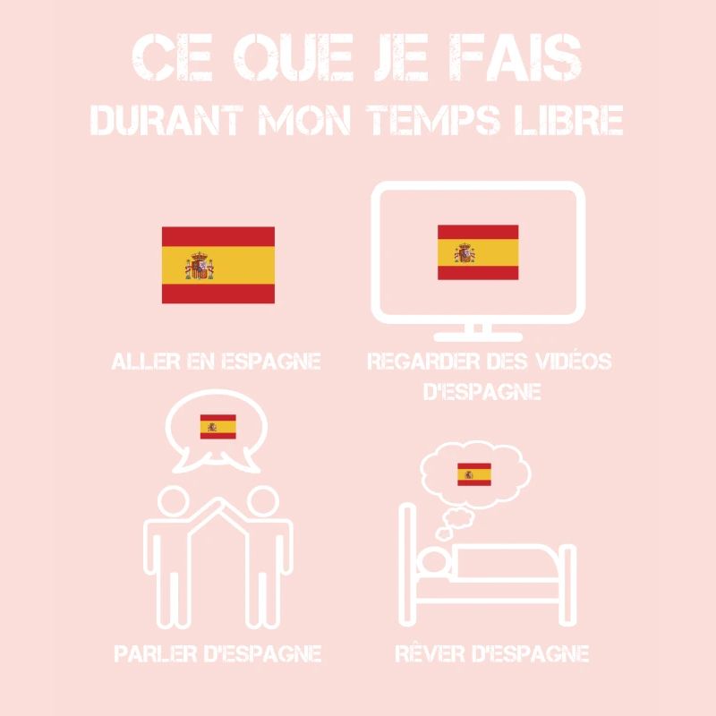 temps libre espagne drapeau