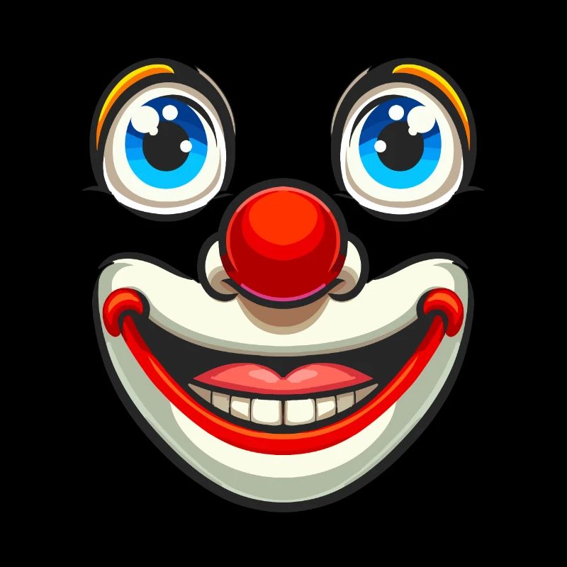 La joie du carnaval à l’état pur : un visage de clown pour s’amuser