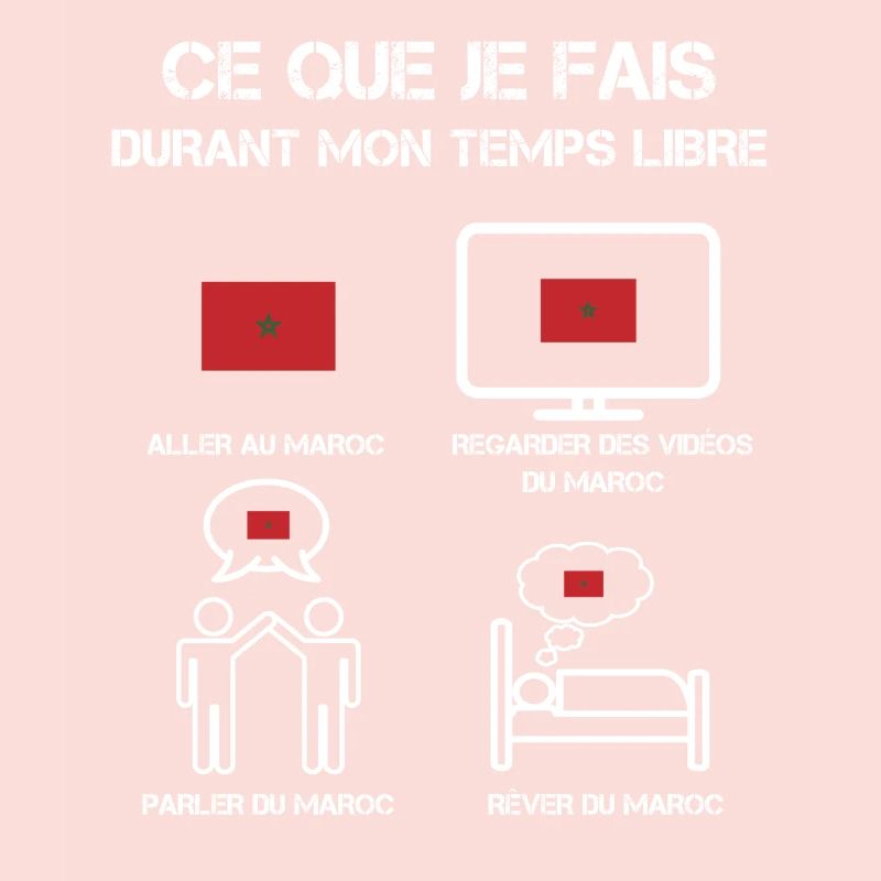 temps libre maroc drapeau