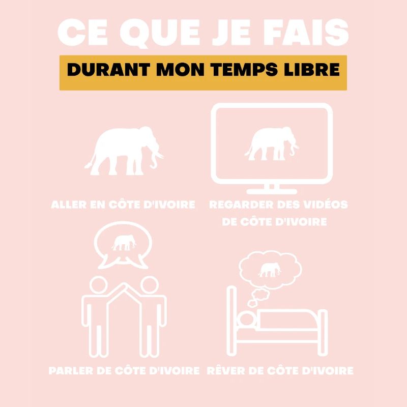 côte d'ivoire éléphant durant temps libre