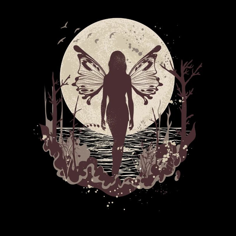 Fairycore Fairycore Lune Fée Ailes Naturecore