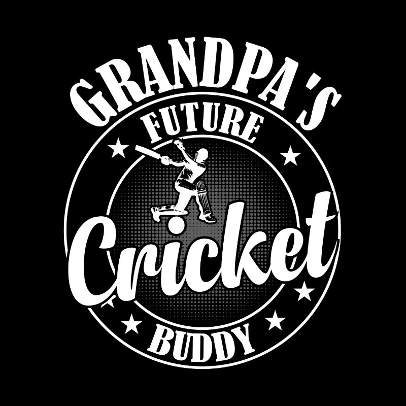 Grandpa's Future Cricket Buddy - Cricket Player