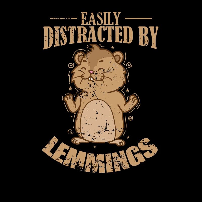 Facilement distrait par le rongeur Lemmings