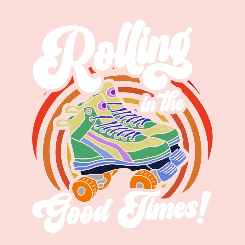Rollerskates Funny 80er Roller Disco Skating