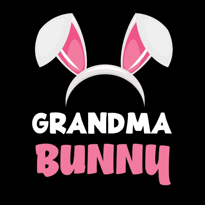 Grand-mère lapin de Pâques oreilles de lapin Pâques