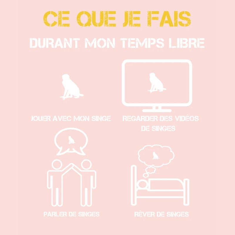 cadeaux temps libre singe