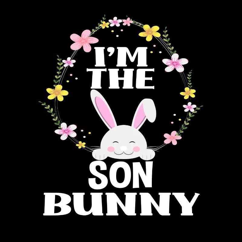 I'm Son Easter Bunny Floral Wreath Easter