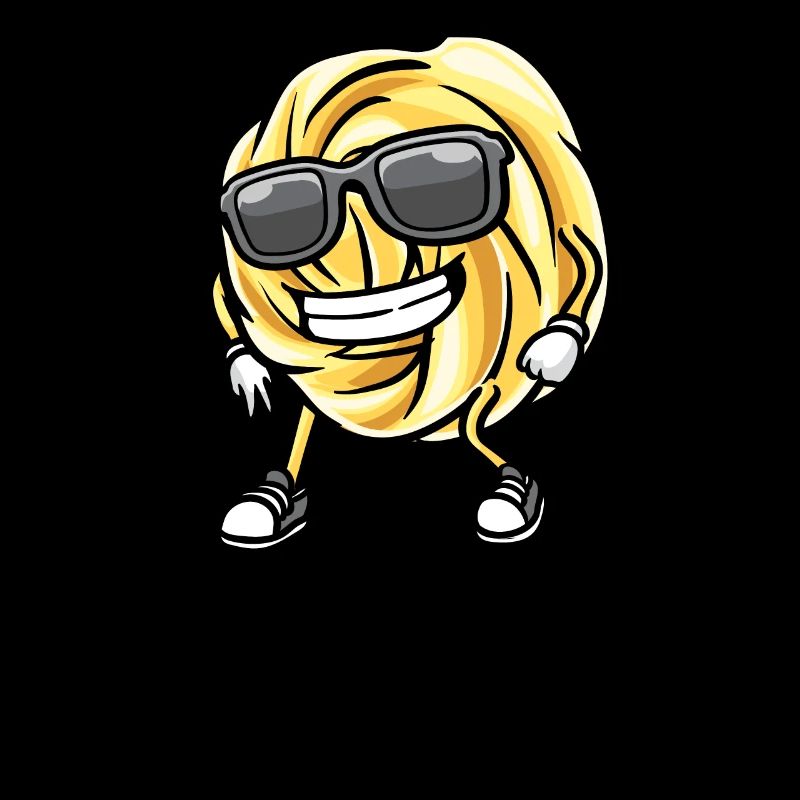 Dancing Danish Butter Biscuit with Sunglasses