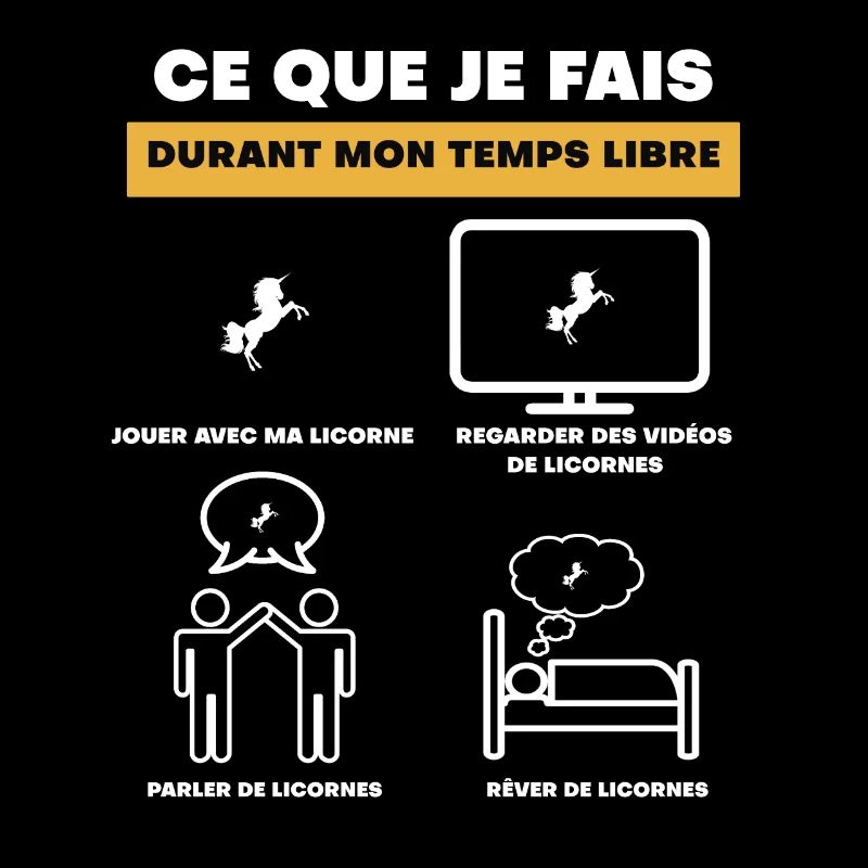 cadeau licorne temps libre