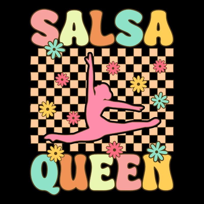 Danseuse de salsa groovy