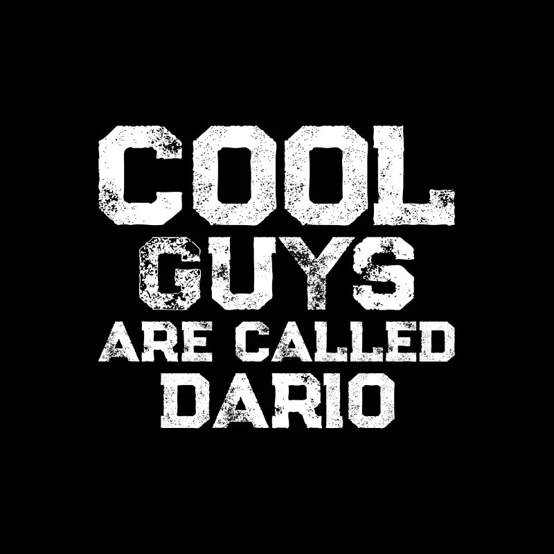 Les mecs cool s’appellent Dario