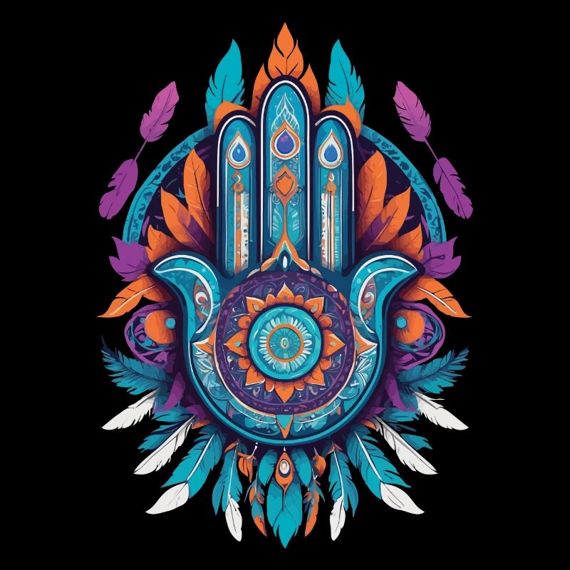 Hamsa Main Mandala Bohème Chic