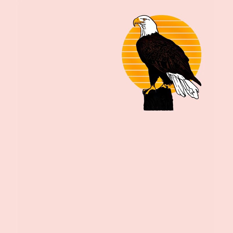 Pygargue à tête blanche - Aigle oiseau Design graphique