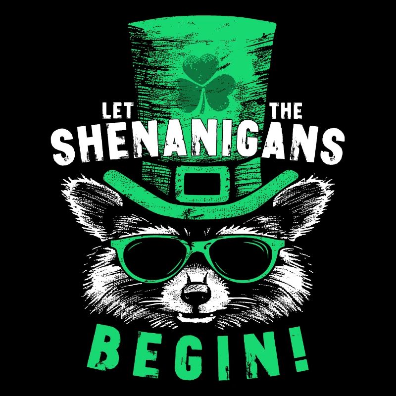 Let The Shenanigans Begin! Saint Patrick Raccoon