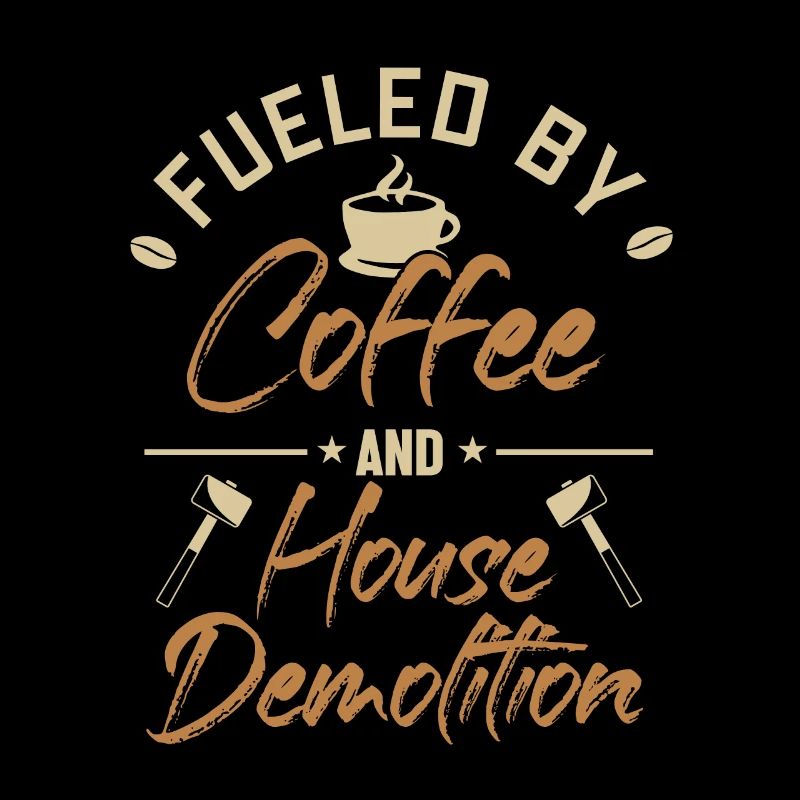 Alimenté par le café et la maison Démolition de la maison