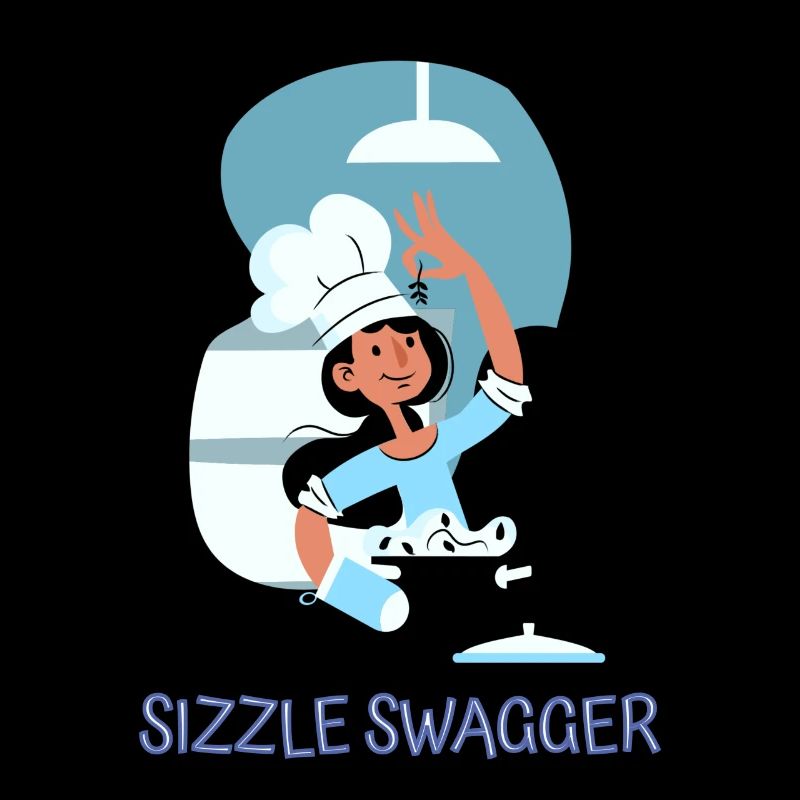 Chef Cook Kitchen Culinary Retro Bake Restaurant