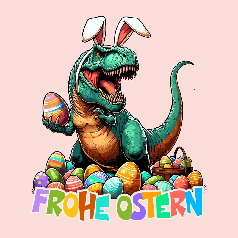 Dinosaur Trex Boys Easter Basket Easter Bunny