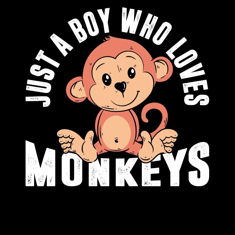 Just a boy who loves monkeys