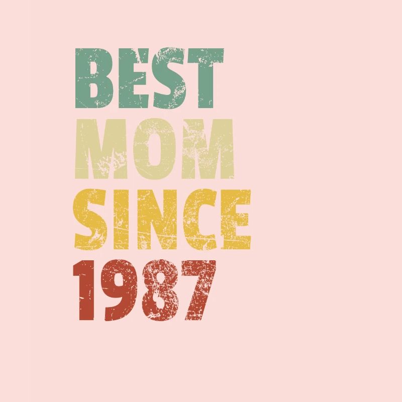 Beste Mutter seit 1987 Muttertags-Slogan-Zitat