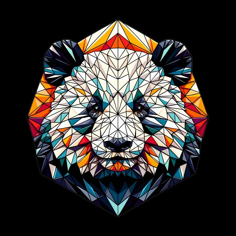 Panda in polygon representation