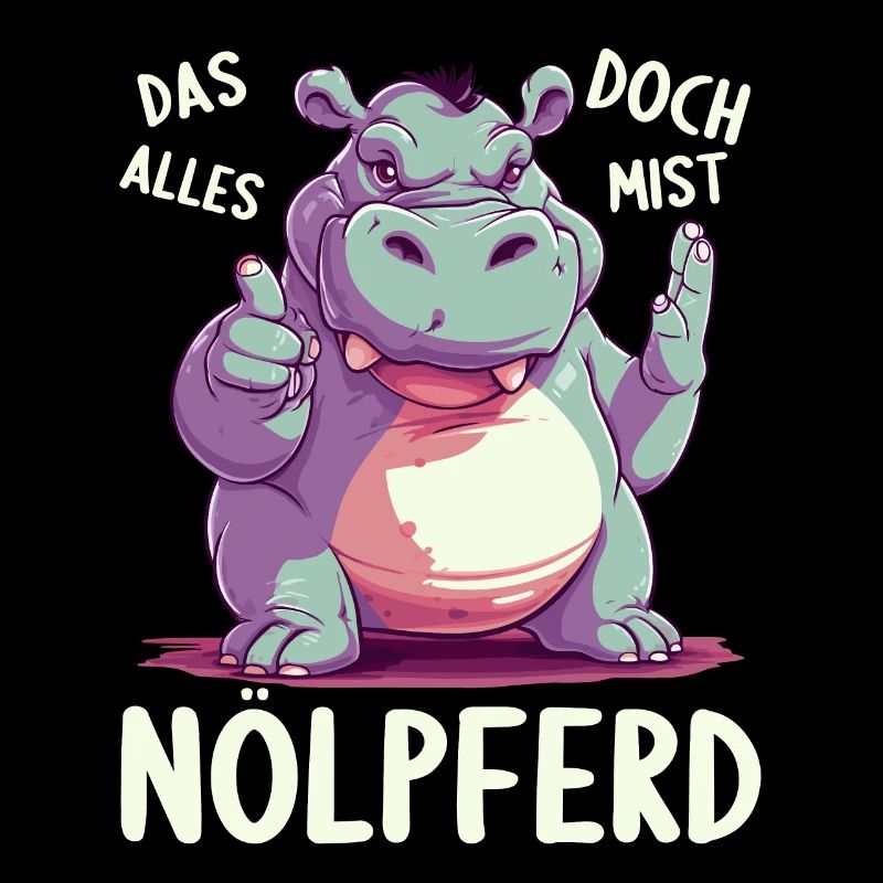 Hippo Hippo Complain Complainer Nölpferd