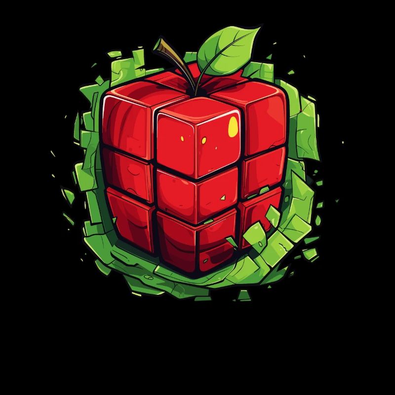 Würfel Apfel Cube Apple
