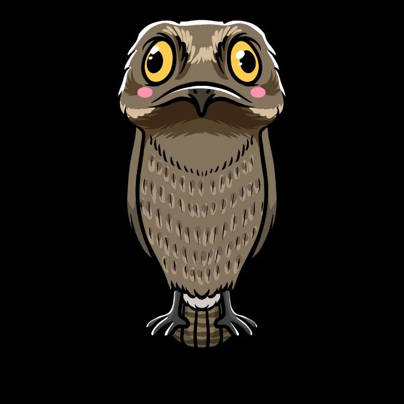 Tagschläfer Vogel Kawaii Emoticon