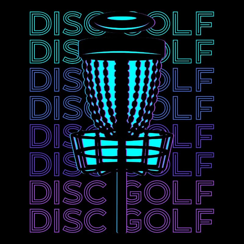 Disc-Golf Disc-Golfing Disc-Golfer Retro