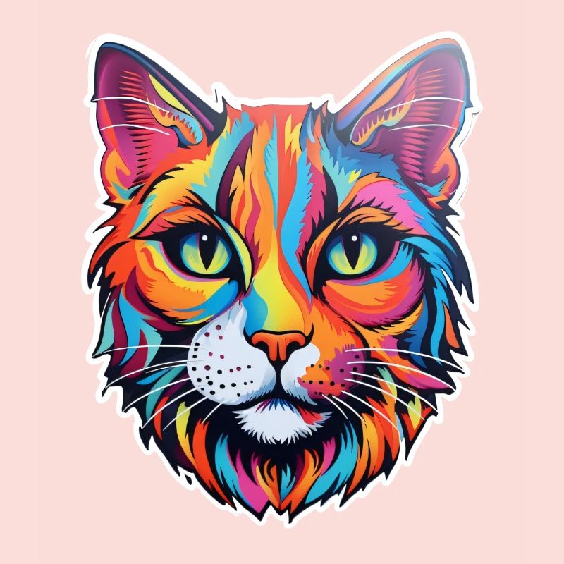 Katze psychedelisch