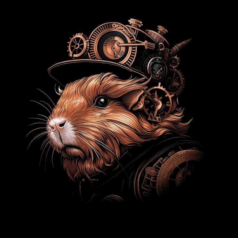 Guinea Pig Steampunk Funny Gift