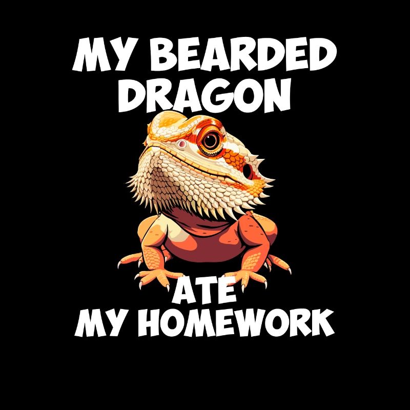 bearded dragon ate my homework, reptile bearded